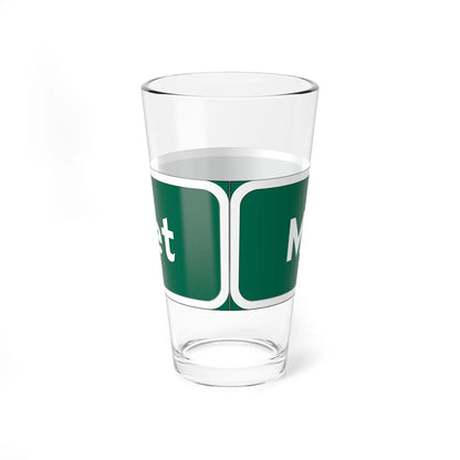 MUTCD-CA G7-1 (California) (Road Sign) Pint Glass 16oz - Go Mug Yourself