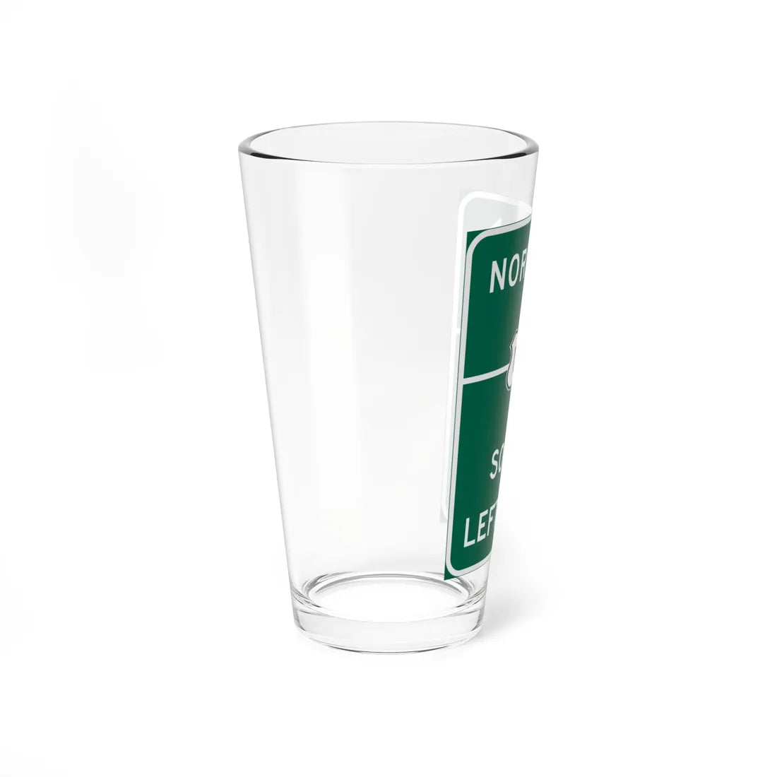 MUTCD-CA G77A 199 (California) (Road Sign) Pint Glass 16oz - Go Mug Yourself