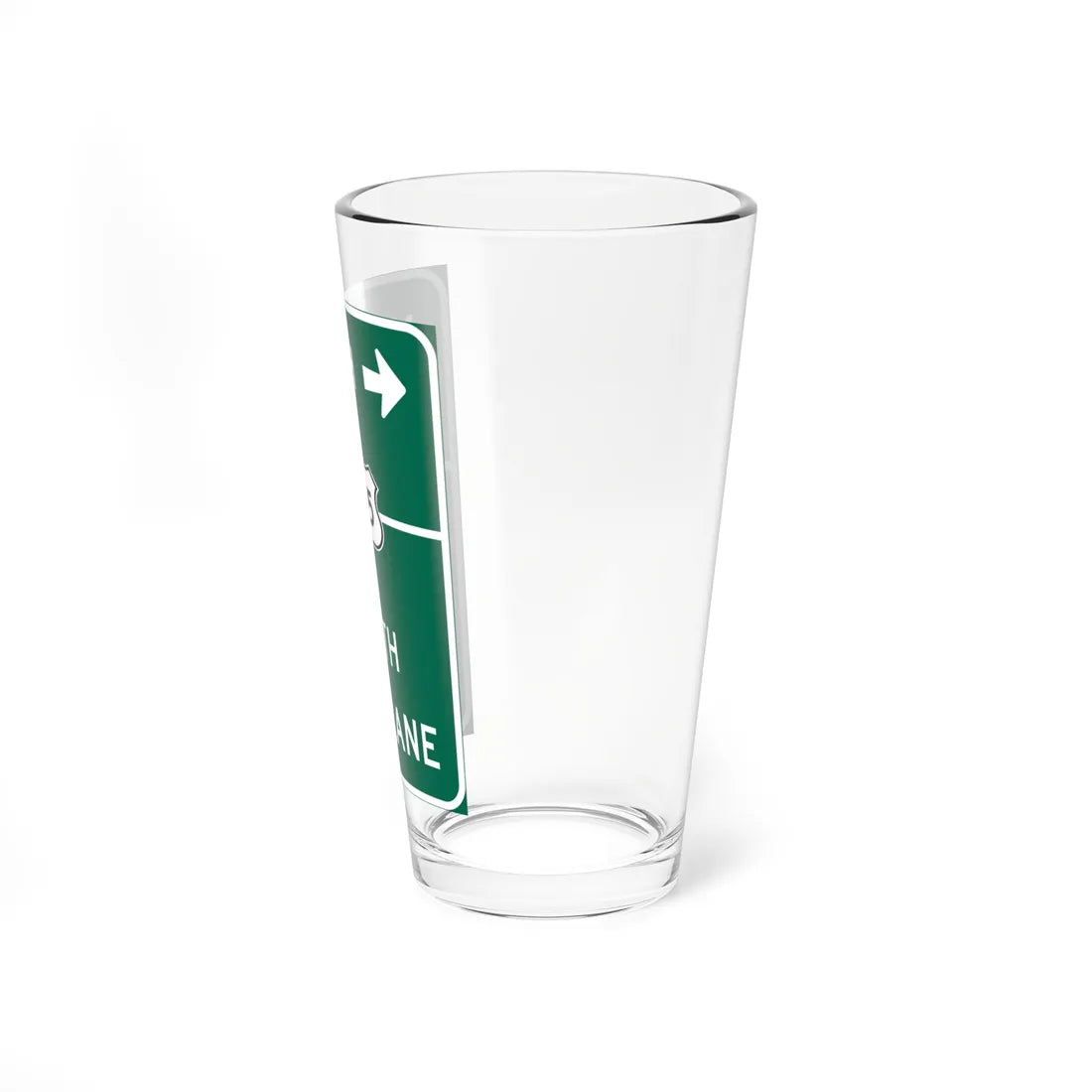 MUTCD-CA G77A 395 (California) (Road Sign) Pint Glass 16oz - Go Mug Yourself
