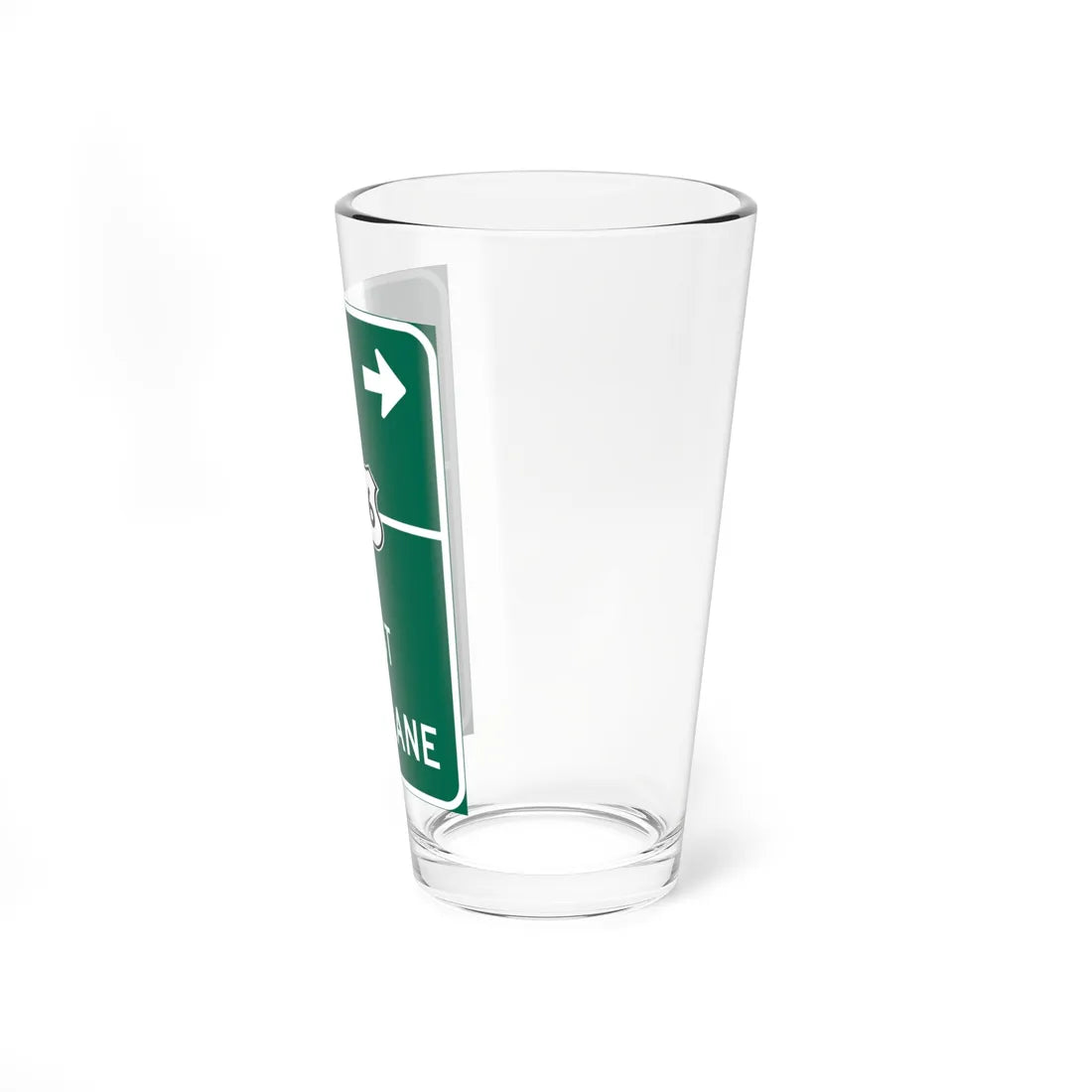 MUTCD-CA G77A 466 (California) (Road Sign) Pint Glass 16oz - Go Mug Yourself