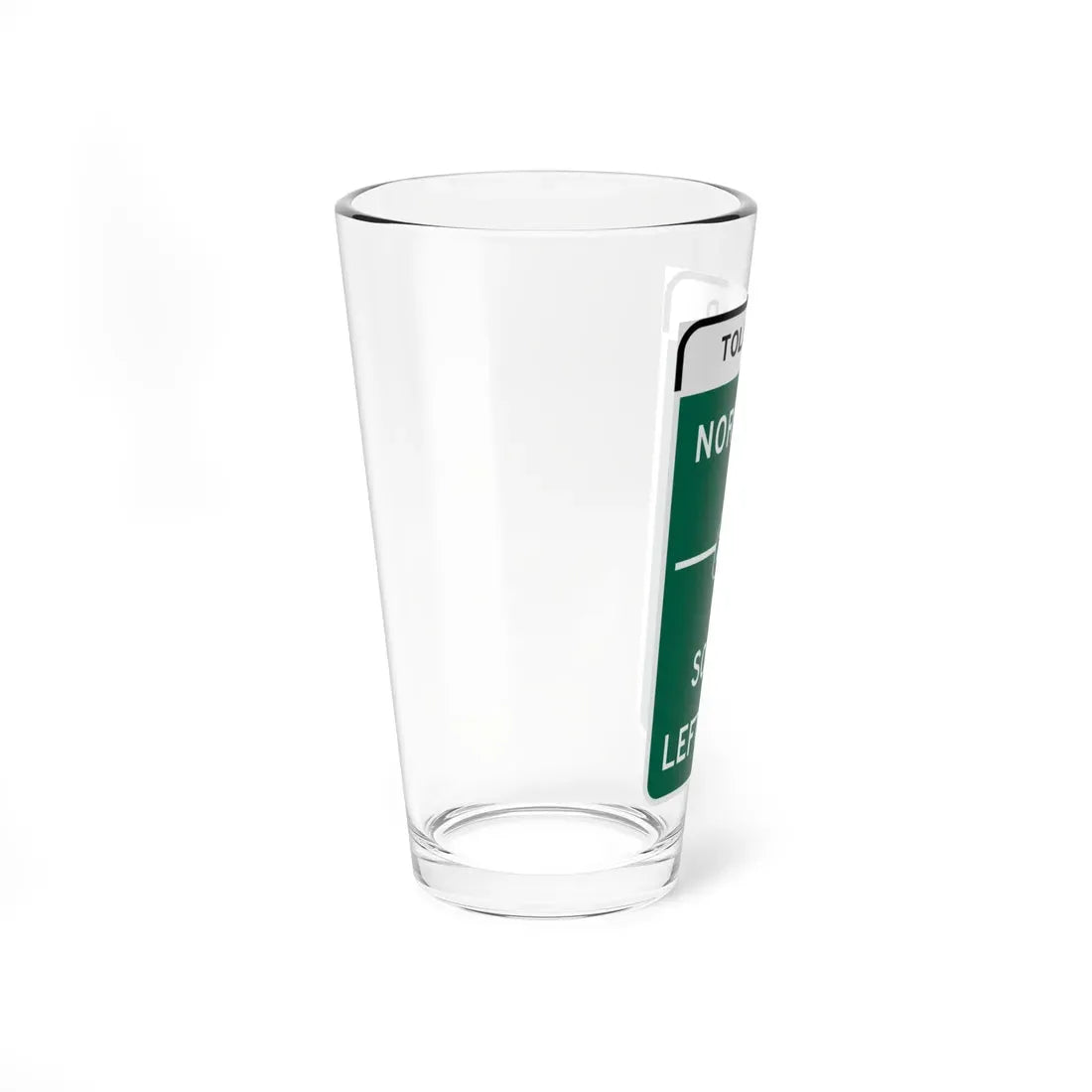 MUTCD-CA G77A Toll (California) (Road Sign) Pint Glass 16oz - Go Mug Yourself
