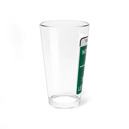 MUTCD-CA G77A Toll (California) (Road Sign) Pint Glass 16oz - Go Mug Yourself