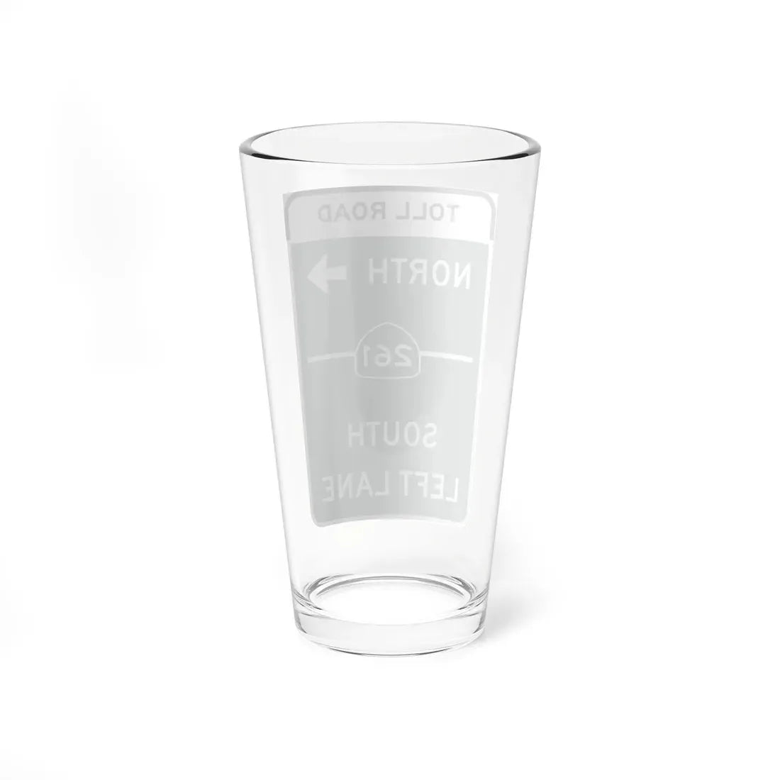 MUTCD-CA G77A Toll (California) (Road Sign) Pint Glass 16oz - Go Mug Yourself