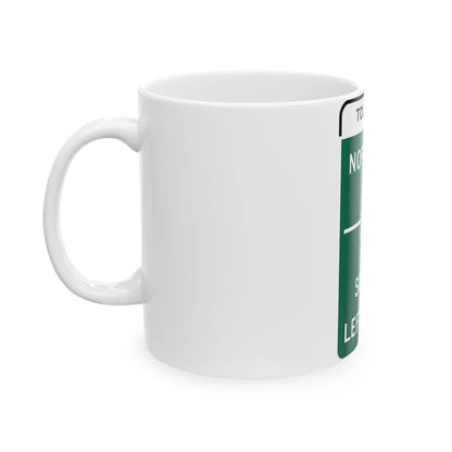 MUTCD-CA G77A Toll (California) (Road Sign) White Coffee Mug - Go Mug Yourself