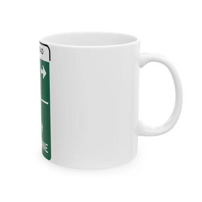 MUTCD-CA G77A Toll (California) (Road Sign) White Coffee Mug - Go Mug Yourself
