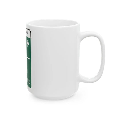 MUTCD-CA G77A Toll (California) (Road Sign) White Coffee Mug - Go Mug Yourself