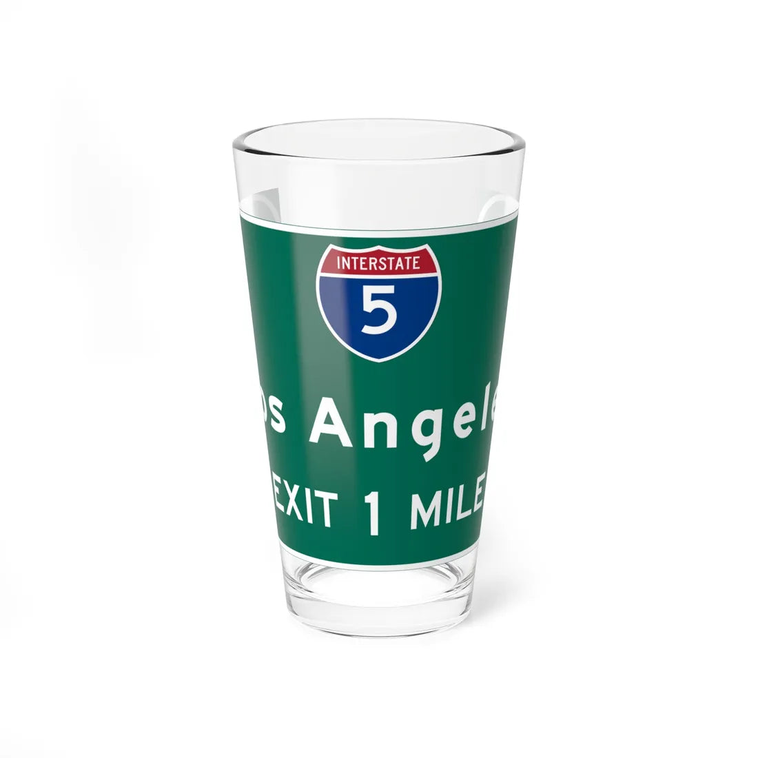 MUTCD-CA G83-2 (California) (Road Sign) Pint Glass 16oz 16oz - Go Mug Yourself