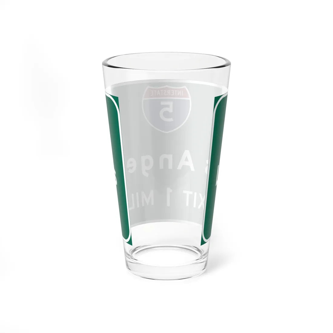 MUTCD-CA G83-2 (California) (Road Sign) Pint Glass 16oz - Go Mug Yourself