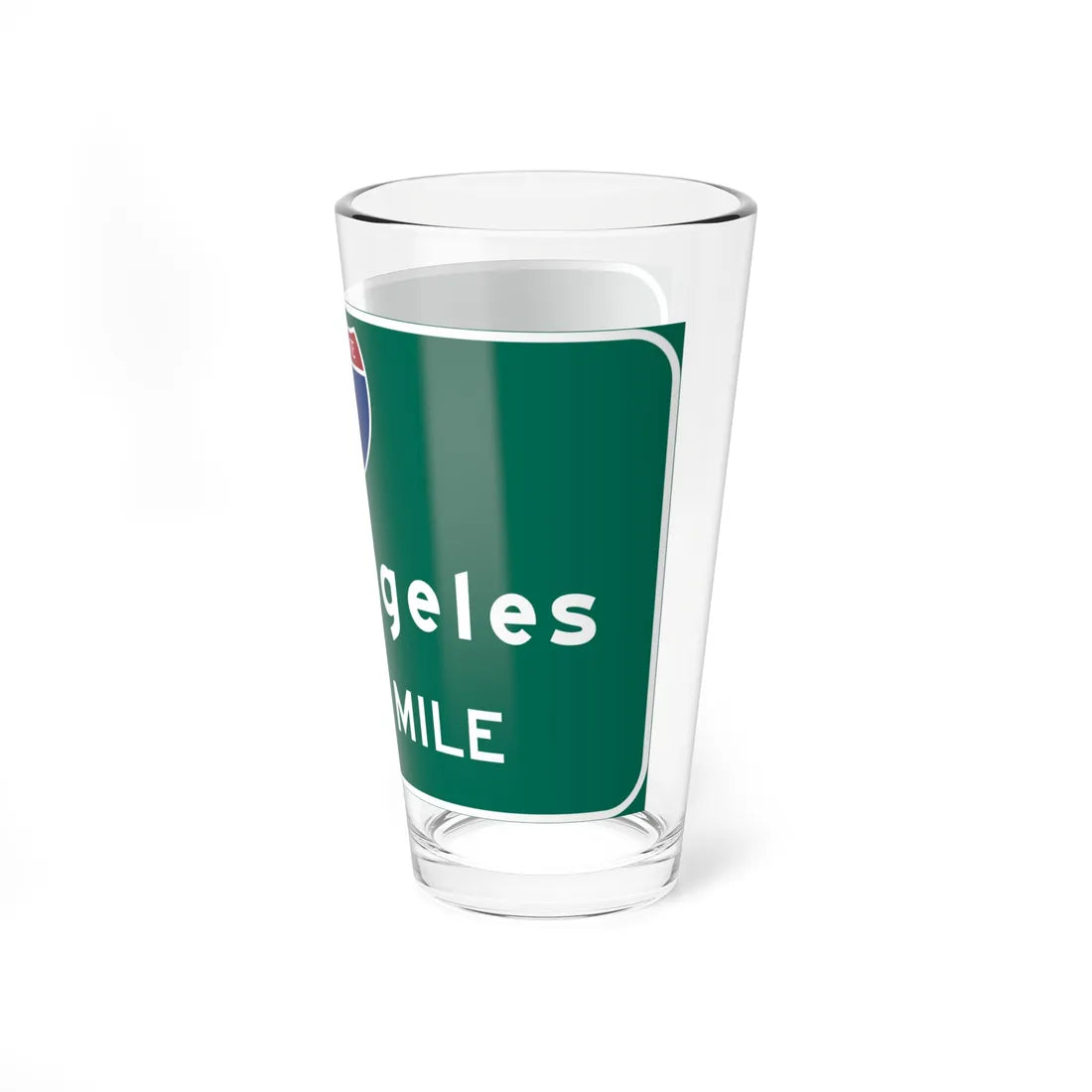 MUTCD-CA G83-2 (California) (Road Sign) Pint Glass 16oz - Go Mug Yourself