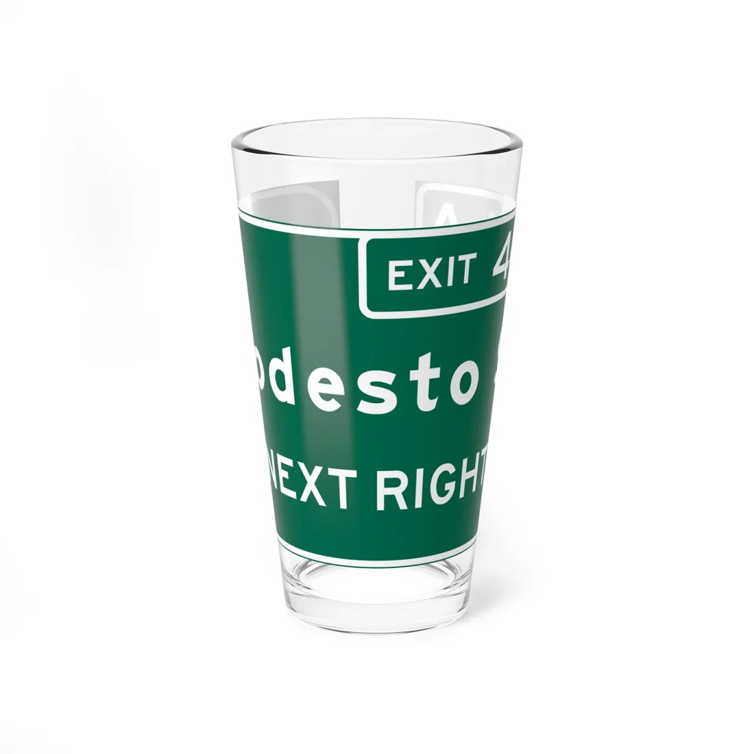 MUTCD-CA G86-13 20062021 (California) (Road Sign) Pint Glass 16oz 16oz - Go Mug Yourself
