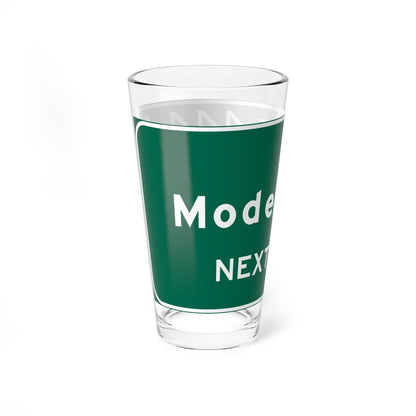 MUTCD-CA G86-13 20062021 (California) (Road Sign) Pint Glass 16oz - Go Mug Yourself