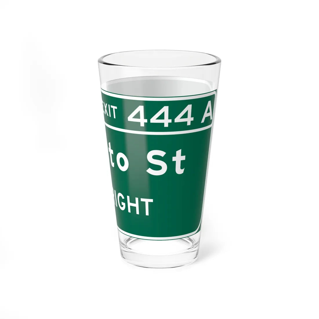 MUTCD-CA G86-13 20062021 (California) (Road Sign) Pint Glass 16oz - Go Mug Yourself