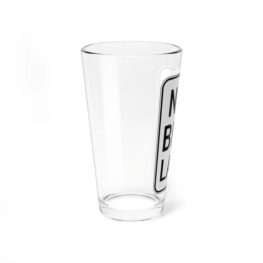 MUTCD-CA NEV-R1A (California) (Road Sign) Pint Glass 16oz - Go Mug Yourself