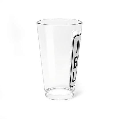 MUTCD-CA NEV-R1A (California) (Road Sign) Pint Glass 16oz - Go Mug Yourself