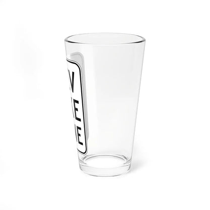 MUTCD-CA NEV-R1A (California) (Road Sign) Pint Glass 16oz - Go Mug Yourself