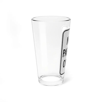 MUTCD-CA NEV-R2 (California) (Road Sign) Pint Glass 16oz - Go Mug Yourself