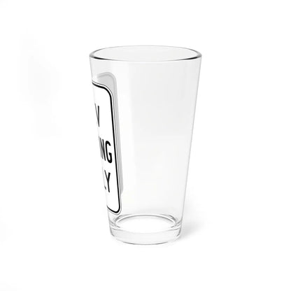 MUTCD-CA NEV-R2 (California) (Road Sign) Pint Glass 16oz - Go Mug Yourself