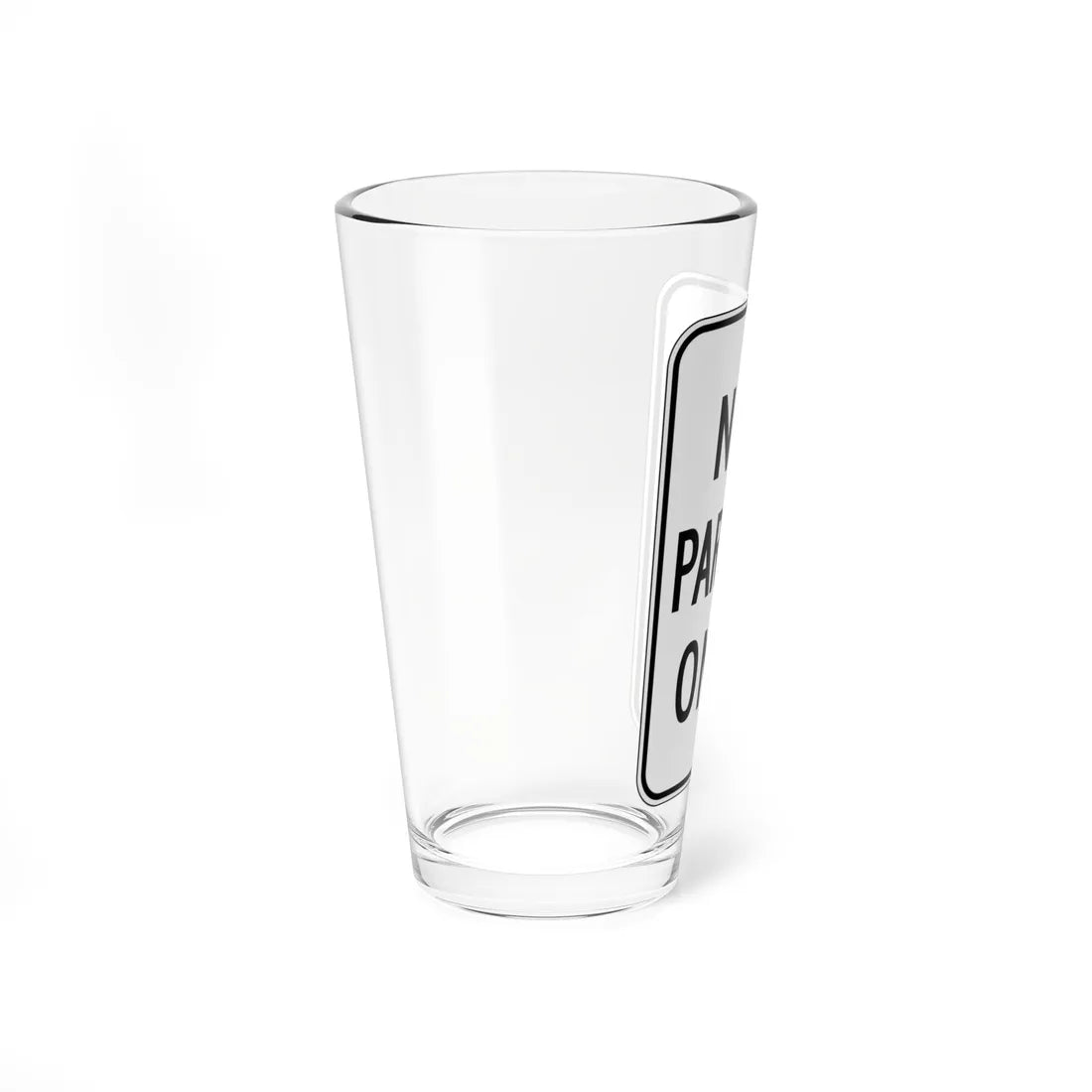 MUTCD-CA NEV-R2 (California) (Road Sign) Pint Glass 16oz - Go Mug Yourself
