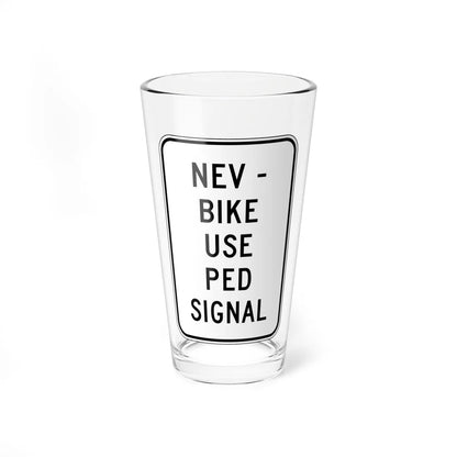 MUTCD-CA NEV-R3 (California) (Road Sign) Pint Glass 16oz 16oz - Go Mug Yourself