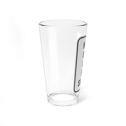 MUTCD-CA NEV-R3 (California) (Road Sign) Pint Glass 16oz - Go Mug Yourself