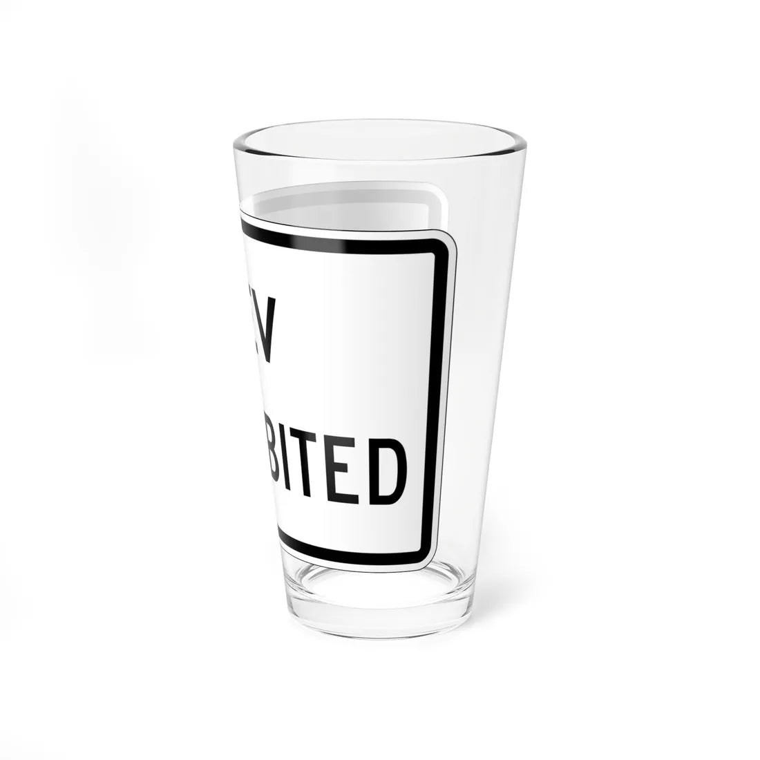 MUTCD-CA NEV-R4 (California) (Road Sign) Pint Glass 16oz - Go Mug Yourself