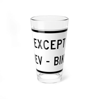 MUTCD-CA NEV-R5 (California) (Road Sign) Pint Glass 16oz 16oz - Go Mug Yourself