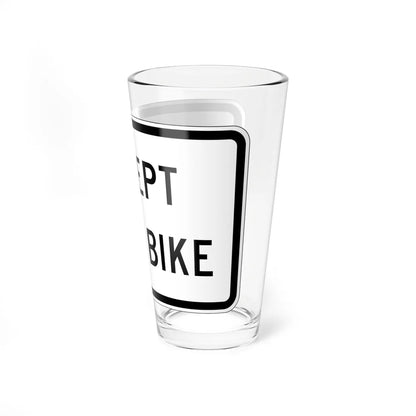 MUTCD-CA NEV-R5 (California) (Road Sign) Pint Glass 16oz - Go Mug Yourself