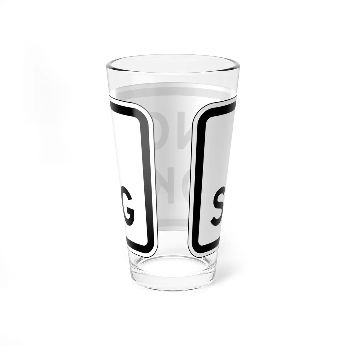 MUTCD-CA PREP-002 (California) (Road Sign) Pint Glass 16oz - Go Mug Yourself