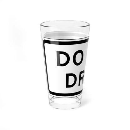 MUTCD-CA PREP-013 (California) (Road Sign) Pint Glass 16oz - Go Mug Yourself