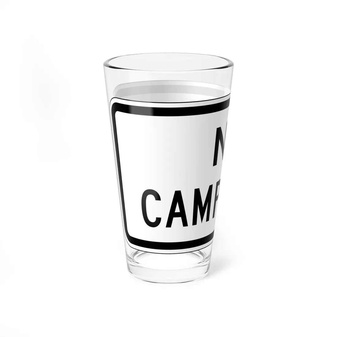 MUTCD-CA PREP-042 (California) (Road Sign) Pint Glass 16oz - Go Mug Yourself