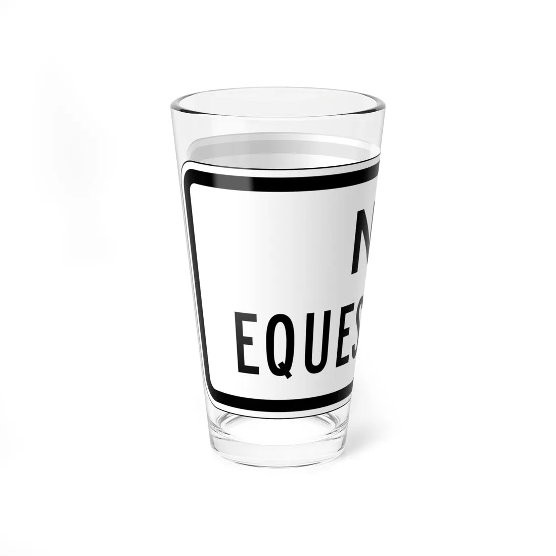MUTCD-CA PREP-064 (California) (Road Sign) Pint Glass 16oz - Go Mug Yourself
