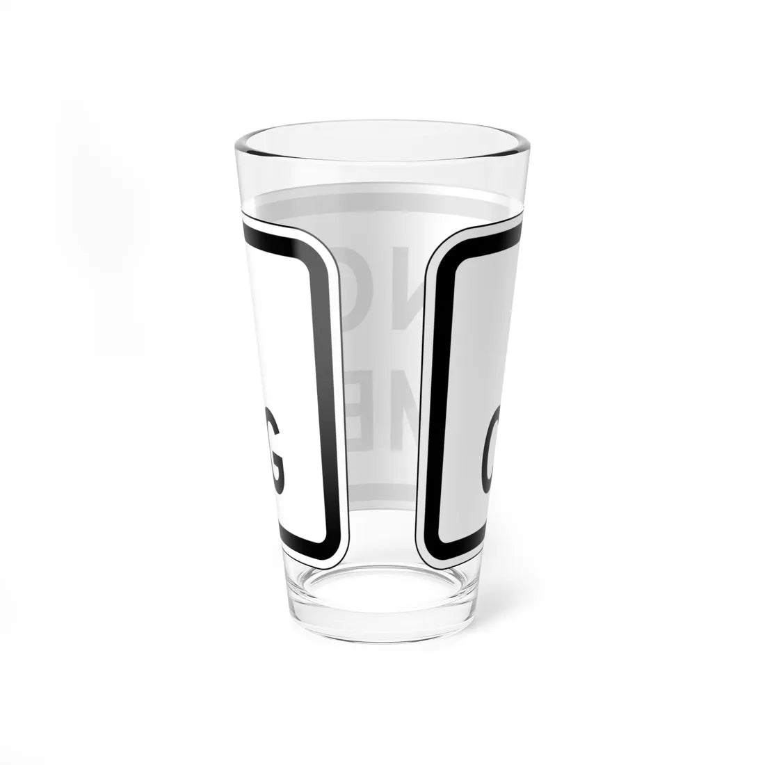 MUTCD-CA PREP-082 (California) (Road Sign) Pint Glass 16oz - Go Mug Yourself