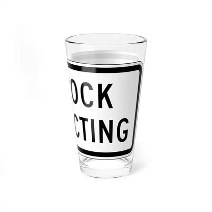 MUTCD-CA PREP-083 (California) (Road Sign) Pint Glass 16oz - Go Mug Yourself