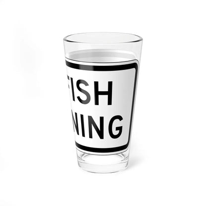 MUTCD-CA PREP-093 (California) (Road Sign) Pint Glass 16oz - Go Mug Yourself