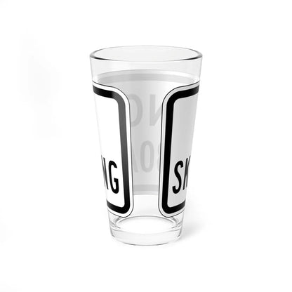 MUTCD-CA PREP-098 (California) (Road Sign) Pint Glass 16oz - Go Mug Yourself