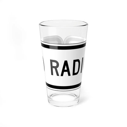 MUTCD-CA PREP-103 (California) (Road Sign) Pint Glass 16oz 16oz - Go Mug Yourself