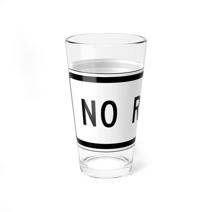 MUTCD-CA PREP-103 (California) (Road Sign) Pint Glass 16oz - Go Mug Yourself