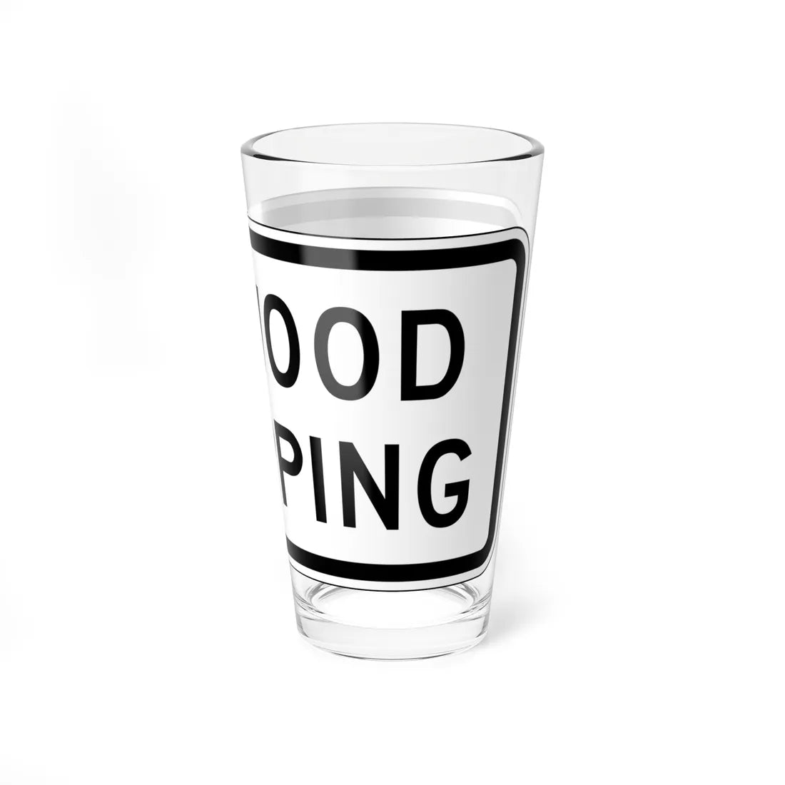 MUTCD-CA PREP-112 (California) (Road Sign) Pint Glass 16oz - Go Mug Yourself