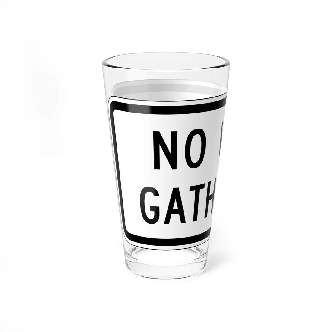 MUTCD-CA PREP-120 (California) (Road Sign) Pint Glass 16oz - Go Mug Yourself
