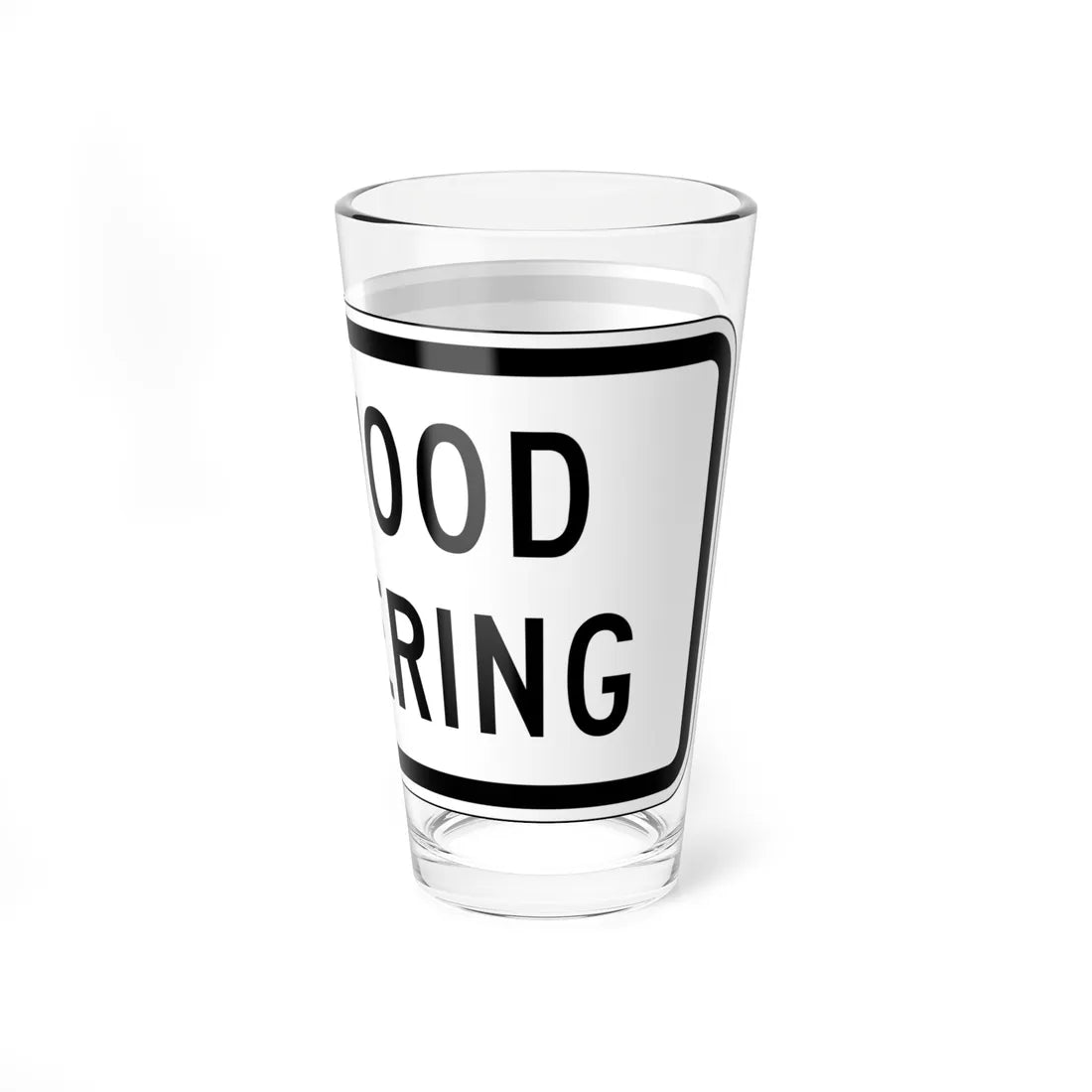 MUTCD-CA PREP-120 (California) (Road Sign) Pint Glass 16oz - Go Mug Yourself