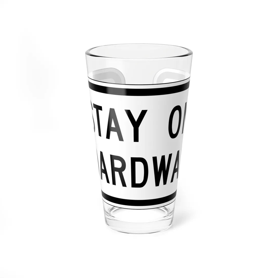 MUTCD-CA PREP-122 (California) (Road Sign) Pint Glass 16oz 16oz - Go Mug Yourself