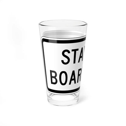 MUTCD-CA PREP-122 (California) (Road Sign) Pint Glass 16oz - Go Mug Yourself