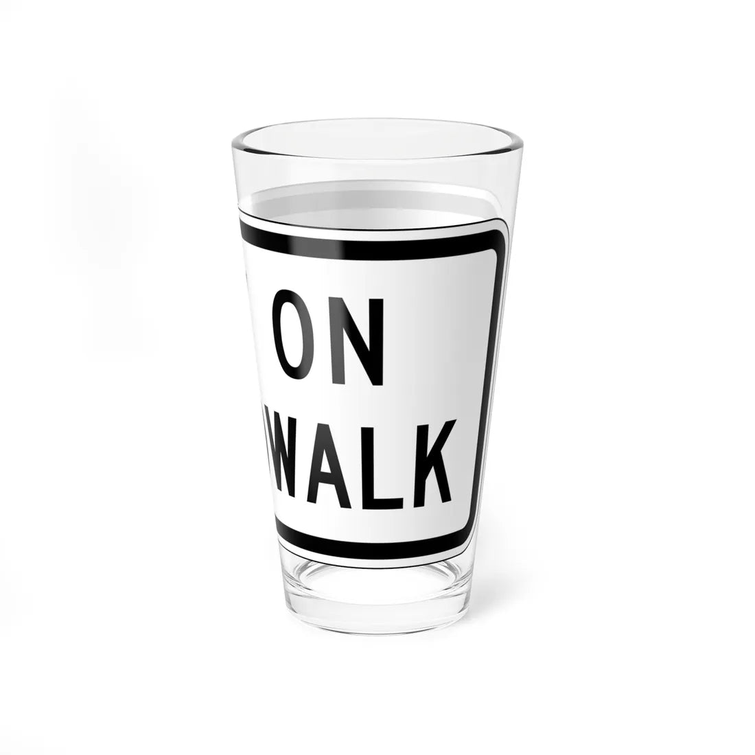 MUTCD-CA PREP-122 (California) (Road Sign) Pint Glass 16oz - Go Mug Yourself
