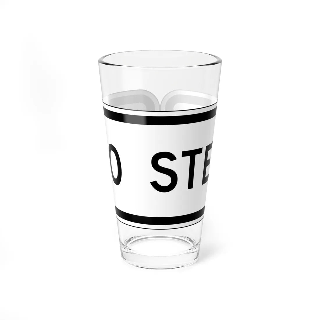 MUTCD-CA PREP-123 (California) (Road Sign) Pint Glass 16oz 16oz - Go Mug Yourself
