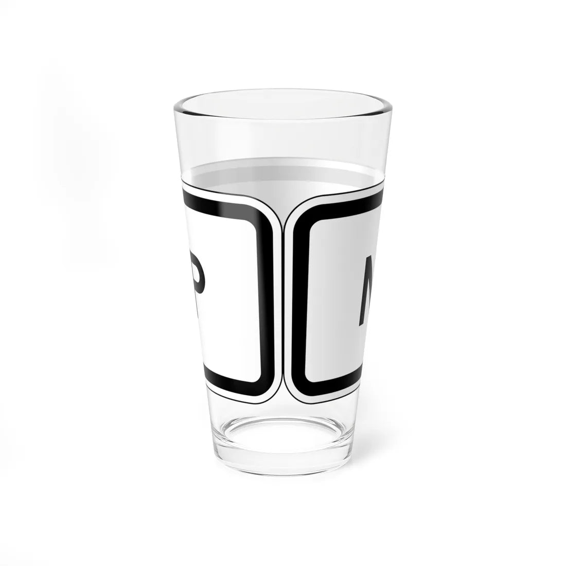 MUTCD-CA PREP-123 (California) (Road Sign) Pint Glass 16oz - Go Mug Yourself