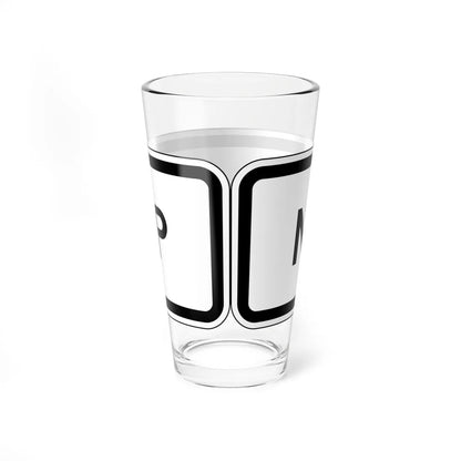 MUTCD-CA PREP-123 (California) (Road Sign) Pint Glass 16oz - Go Mug Yourself