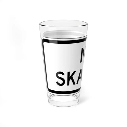 MUTCD-CA PREP-125 (California) (Road Sign) Pint Glass 16oz - Go Mug Yourself