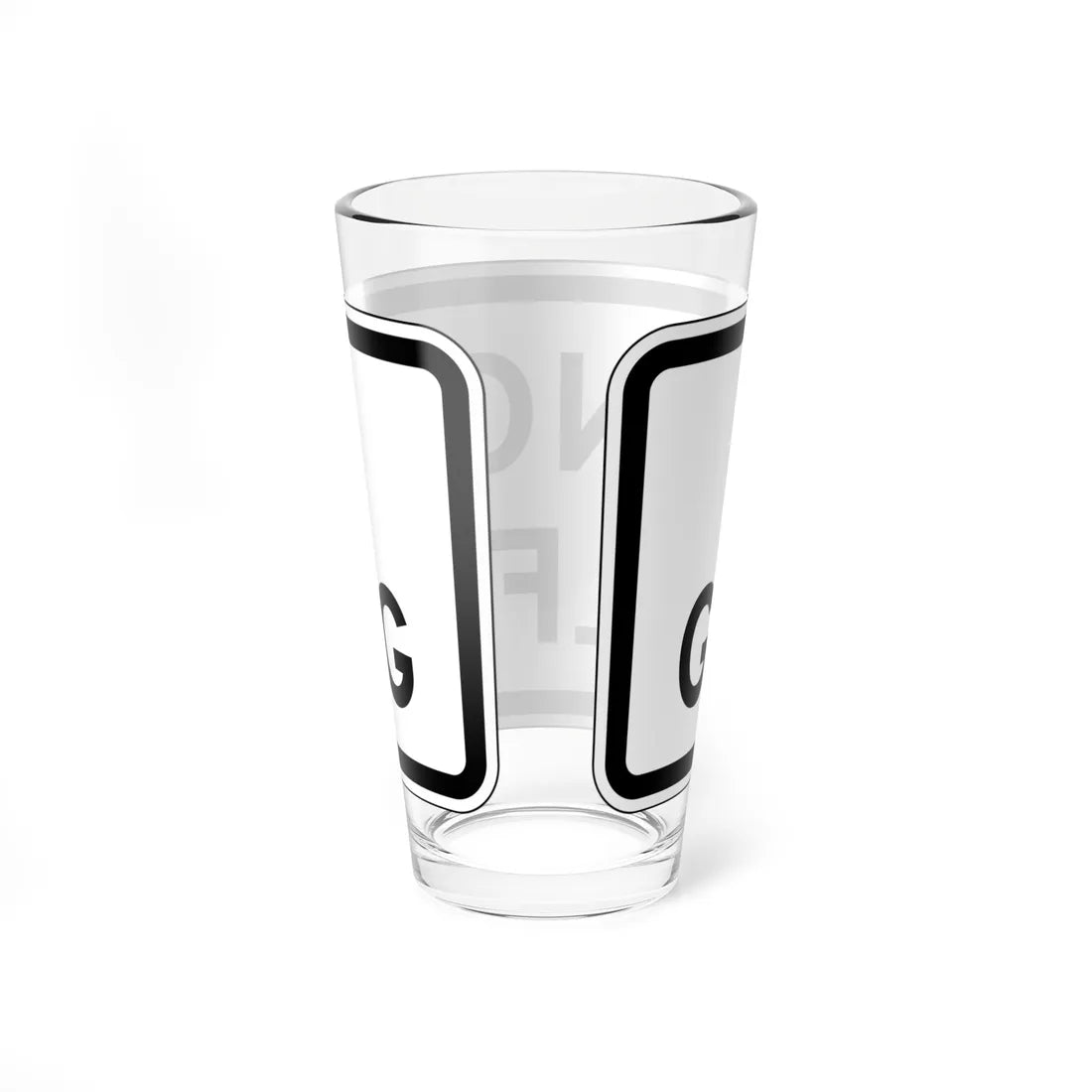 MUTCD-CA PREP-128 (California) (Road Sign) Pint Glass 16oz - Go Mug Yourself
