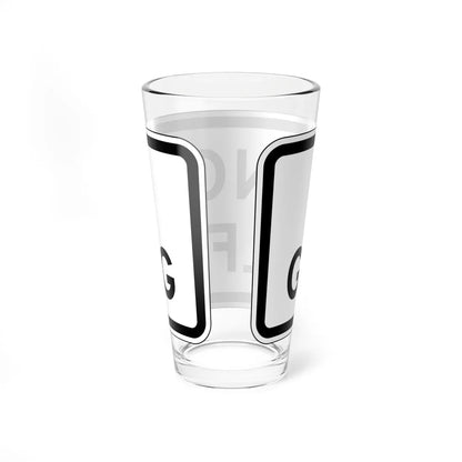 MUTCD-CA PREP-128 (California) (Road Sign) Pint Glass 16oz - Go Mug Yourself