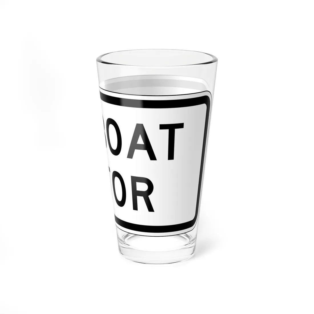 MUTCD-CA PREP-147 (California) (Road Sign) Pint Glass 16oz - Go Mug Yourself